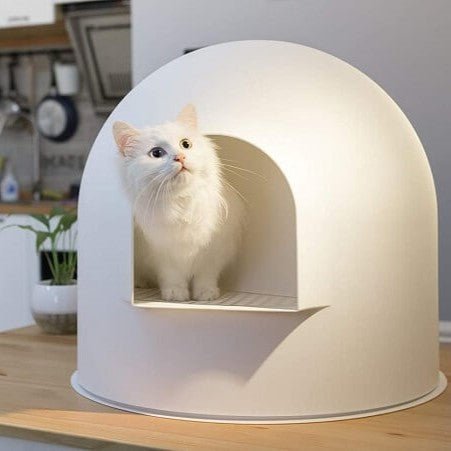 bac-a-litiere-chat-litiere-design-compacte-igloo