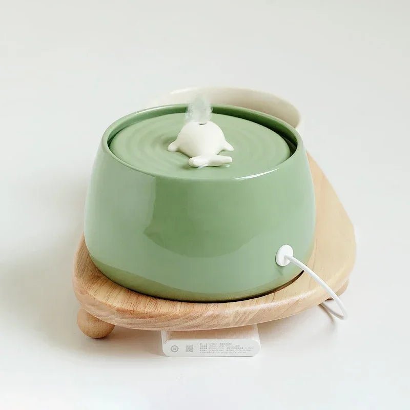 FONTAINE A EAU CHAT - Céramique | CeramFountain™ - La Chattitude