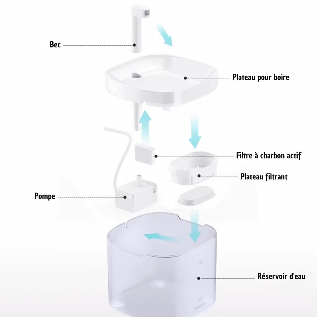 FONTAINE A EAU POUR CHAT | AquaPure™ - La Chattitude