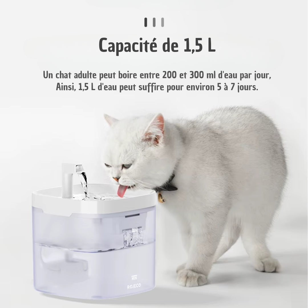 FONTAINE A EAU POUR CHAT | AquaPure™ - La Chattitude