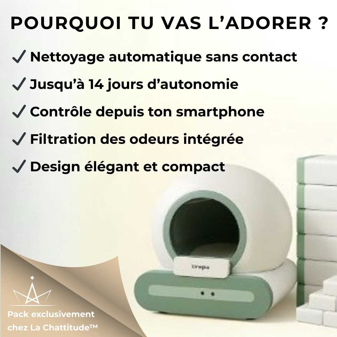 LITIERE AUTOMATIQUE | Fini les corvées, bonjour la tranquillité ! - La Chattitude
