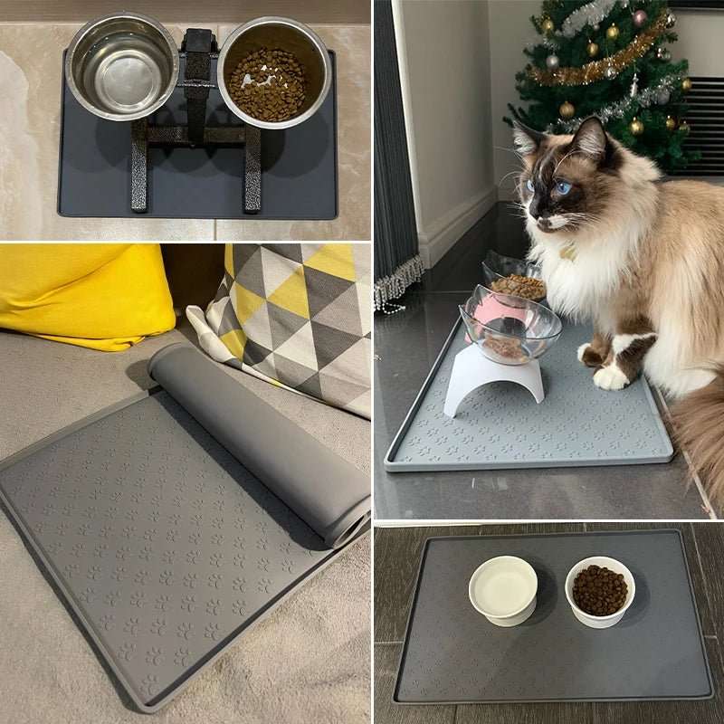LitterFood™ | Tapis Anti - Débordements pour Repas de Chats - La Chattitude