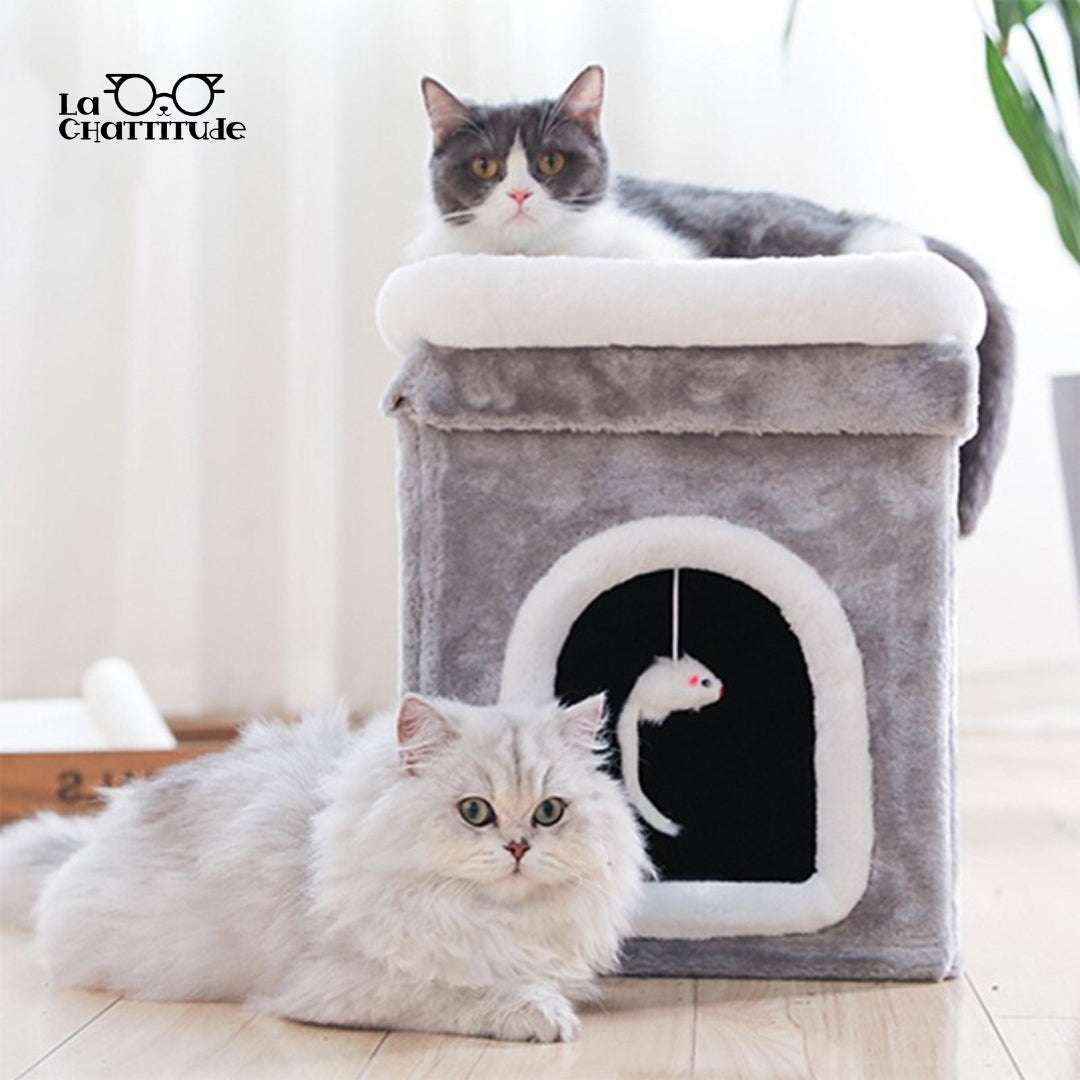 PANIER CHAT - Niche pour chat | Cozy - Castle™ - La Chattitude