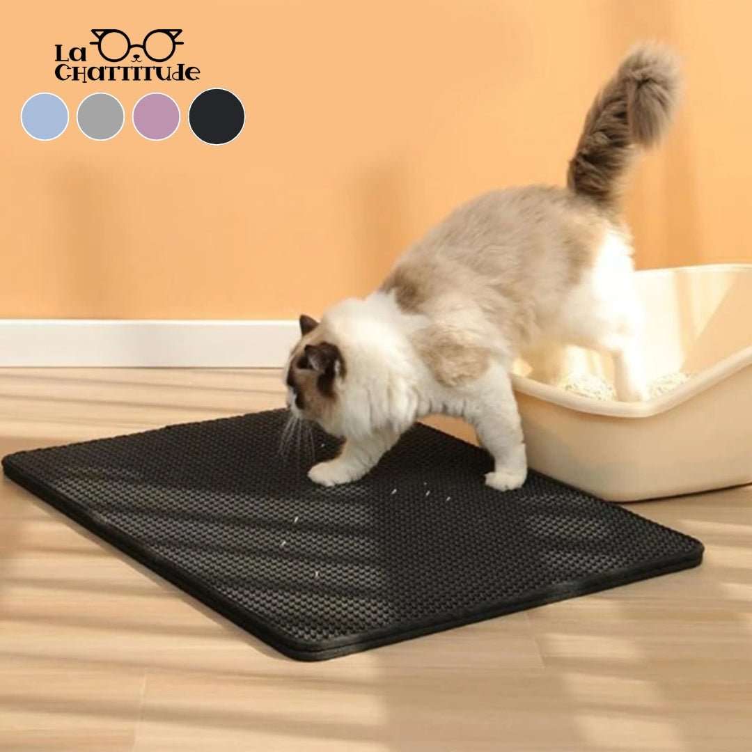 Ahlsen Tapis de litière pour Chat, Pliable Double Couche Nid d'abeille Ahlsen Tapis de litière pour Chat, Pliable Double Couche Nid d'abeille