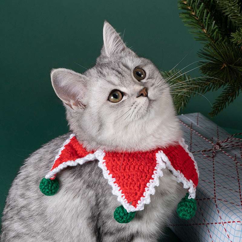COLLIER POUR CHAT – Noêl – Handmade | Chat - Pin™ - La Chattitude
