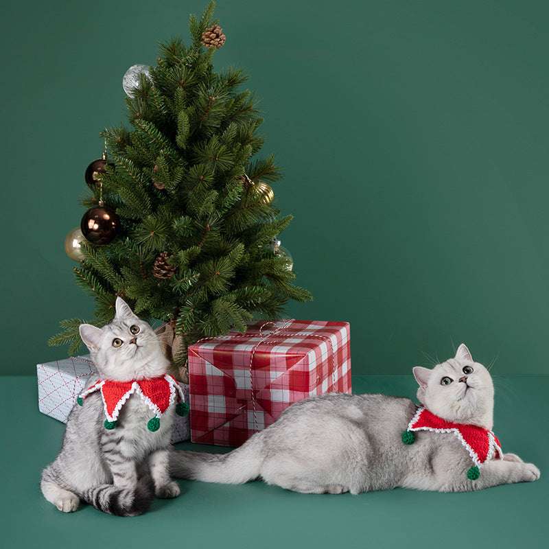 COLLIER POUR CHAT – Noêl – Handmade | Chat - Pin™ - La Chattitude