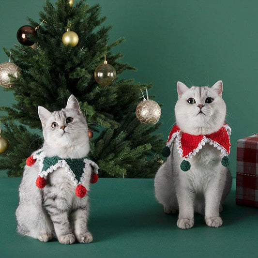 COLLIER POUR CHAT – Noêl – Handmade | Chat - Pin™ - La Chattitude