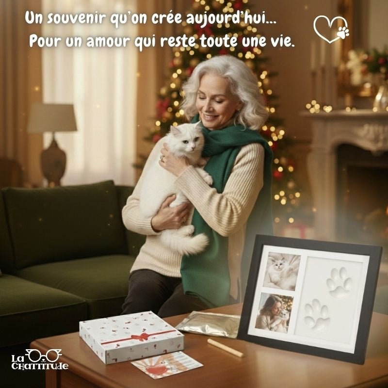 Empreinte de Patte Chat (Édition Noël) | ForeverPaw™ - La Chattitude
