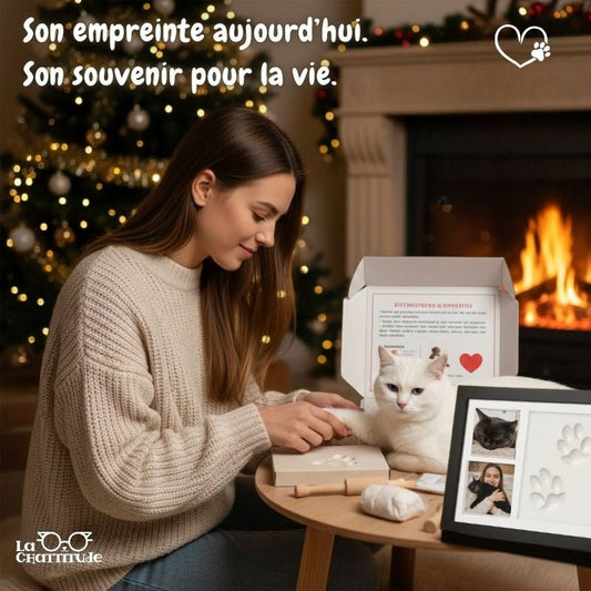 Empreinte de Patte Chat (Édition Noël) | ForeverPaw™ - La Chattitude