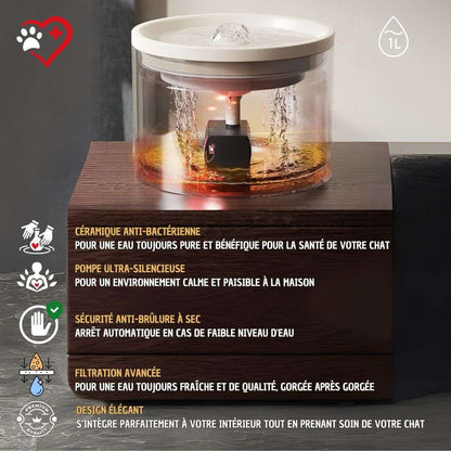 FONTAINE A EAU CHAT | CeramCylinder™ - La Chattitude