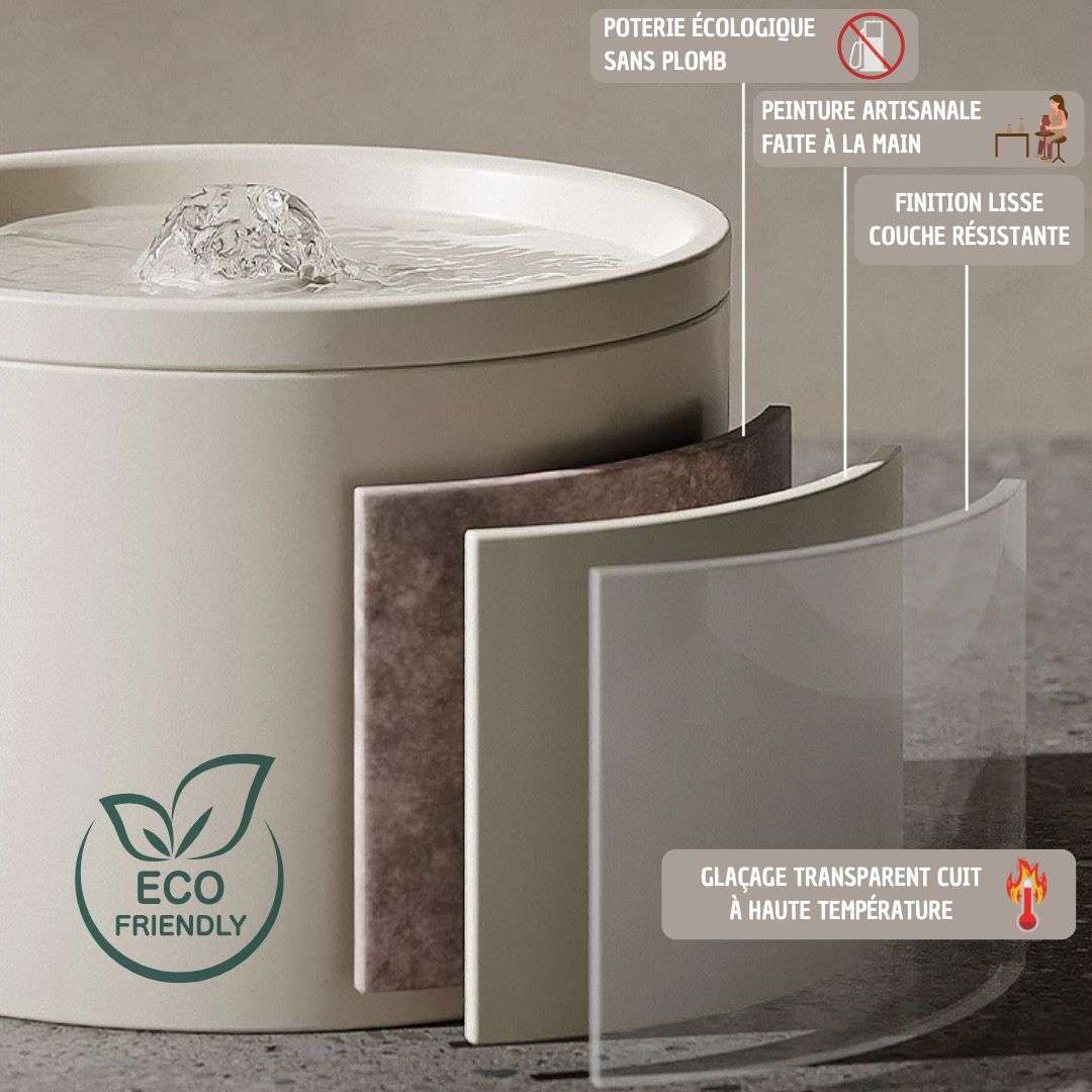 FONTAINE A EAU CHAT | CeramCylinder™ - La Chattitude