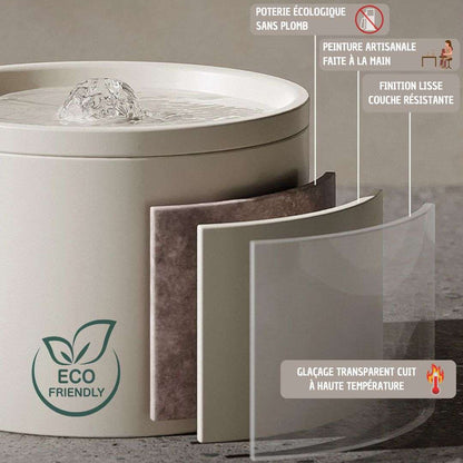 FONTAINE A EAU CHAT | CeramCylinder™ - La Chattitude