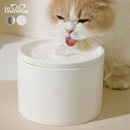 FONTAINE A EAU CHAT | CeramCylinder™ - La Chattitude