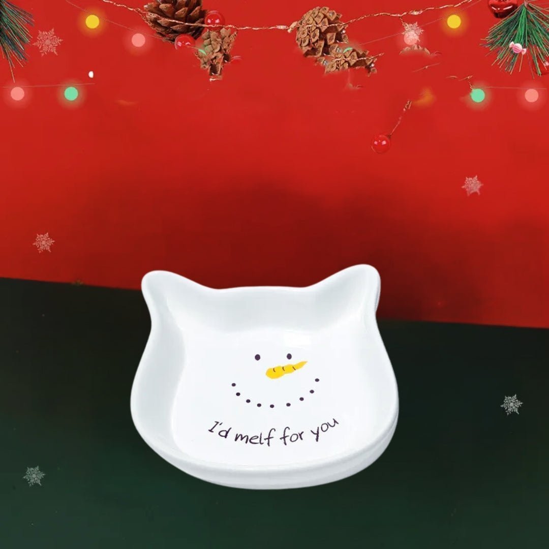 GAMELLE CHAT - Gamelle céramique pour chat | Le Pack Cadeau Idéal pour Noël - La Chattitude