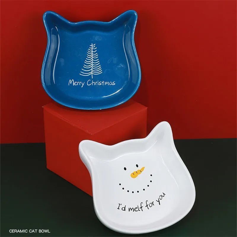 GAMELLE CHAT - Gamelle céramique pour chat | Le Pack Cadeau Idéal pour Noël - La Chattitude