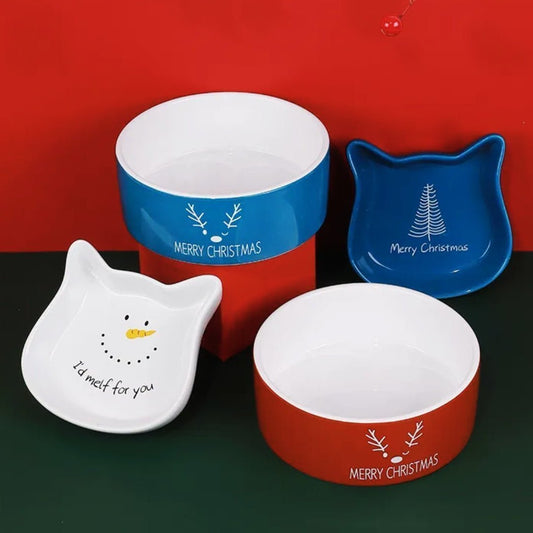 GAMELLE CHAT - Gamelle céramique pour chat | Le Pack Cadeau Idéal pour Noël - La Chattitude