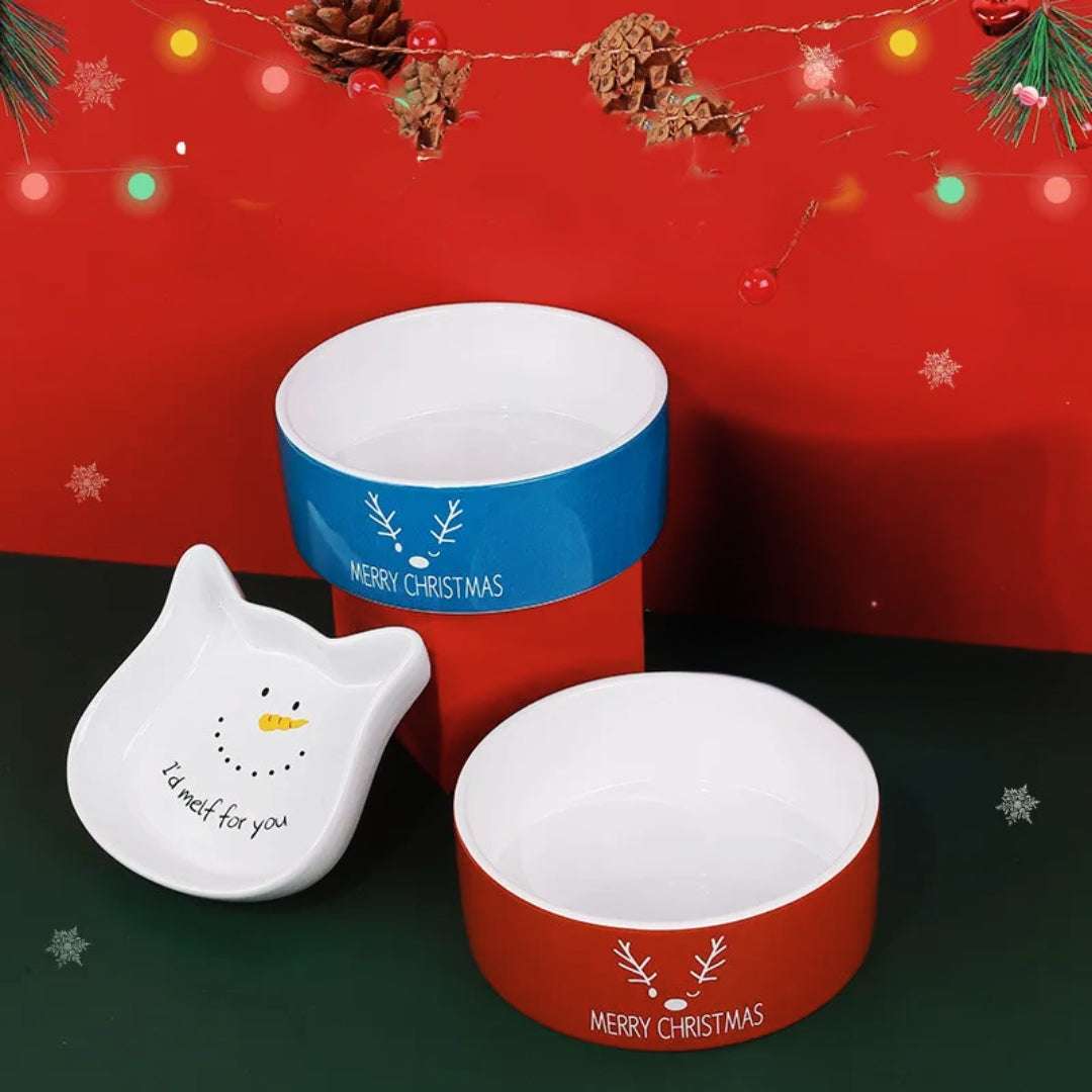 GAMELLE CHAT - Gamelle céramique pour chat | Le Pack Cadeau Idéal pour Noël - La Chattitude