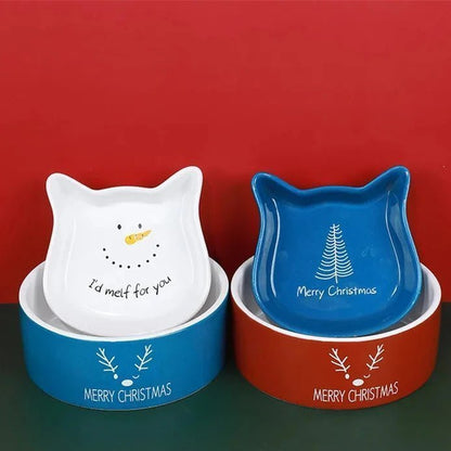 GAMELLE CHAT - Gamelle céramique pour chat | Le Pack Cadeau Idéal pour Noël - La Chattitude