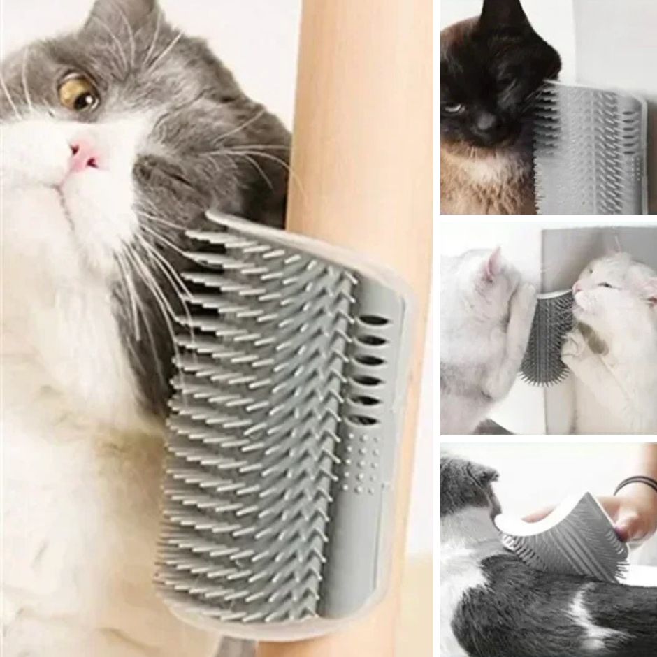 Grattouille™ | Brosse Auto - Toilettage | Massage pour chat - La Chattitude