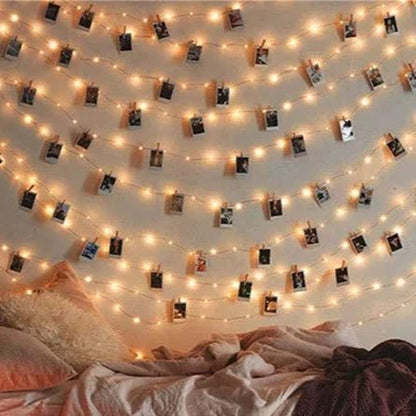Guirlande lumineuse 2m + 10 Pinces 🎁 - La Chattitude