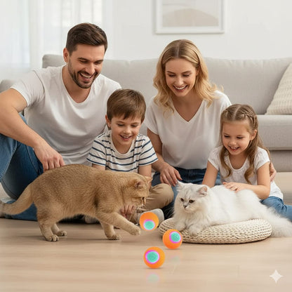 Jouet Chat Interactif PetBall™ | Balle Automatique Anti - Ennui & Rechargeable USB - La Chattitude