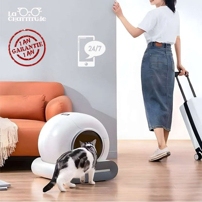 LITIERE AUTOMATIQUE | Litière autonettoyante connectée - La Chattitude