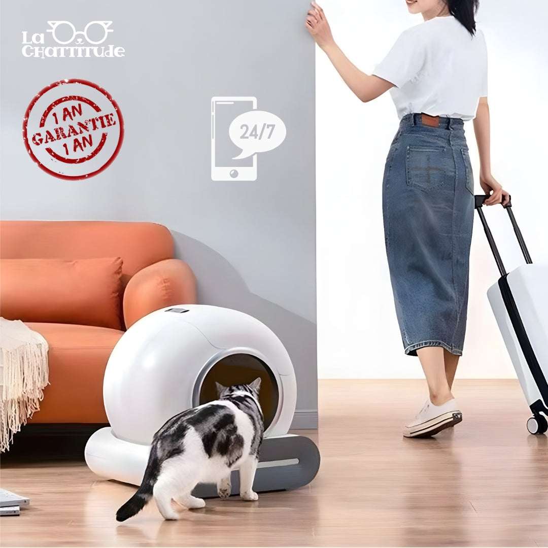 LITIERE AUTOMATIQUE | Litière autonettoyante connectée - La Chattitude