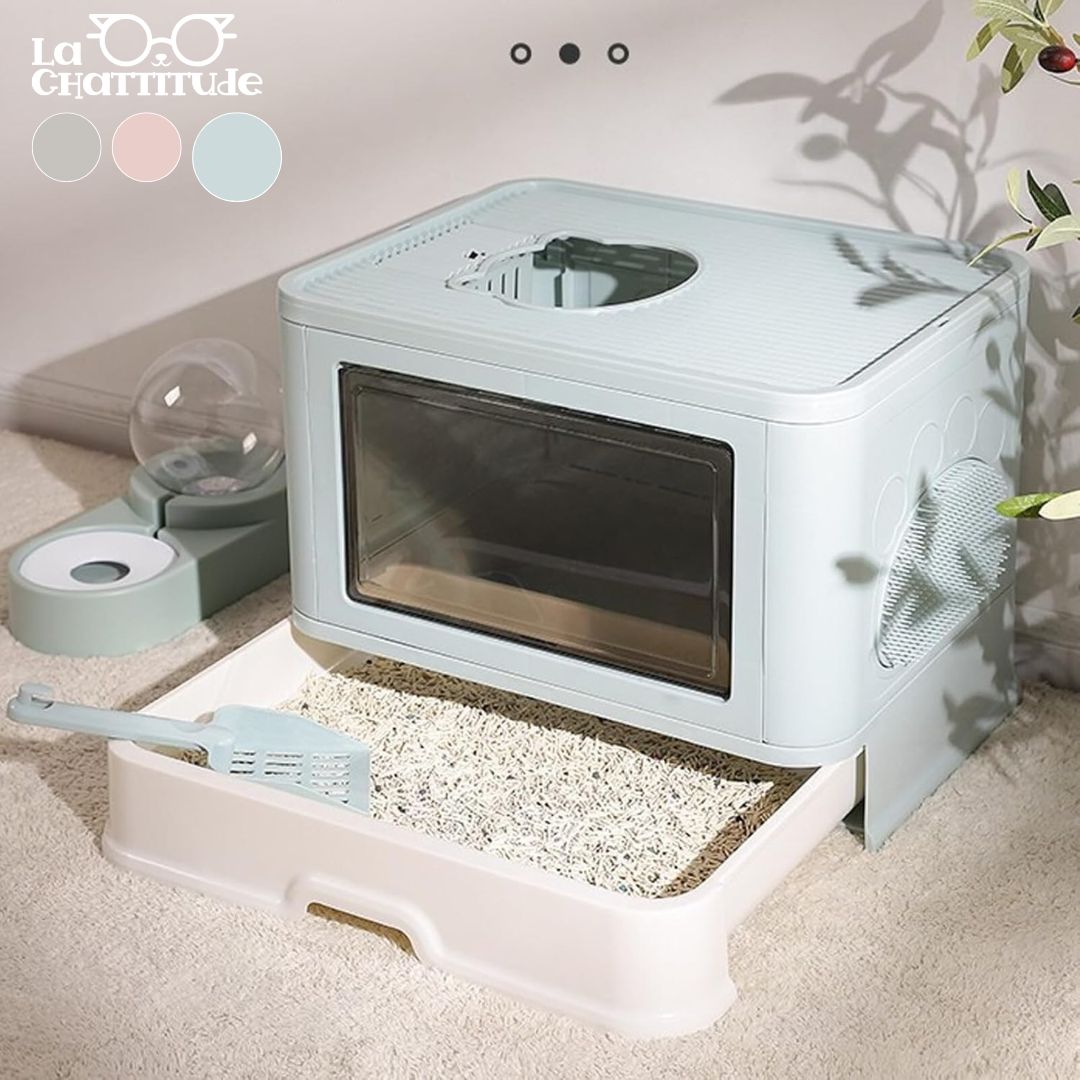 LITIERE CHAT | Kitty - Box™ Maison de toilette pour chat - La Chattitude