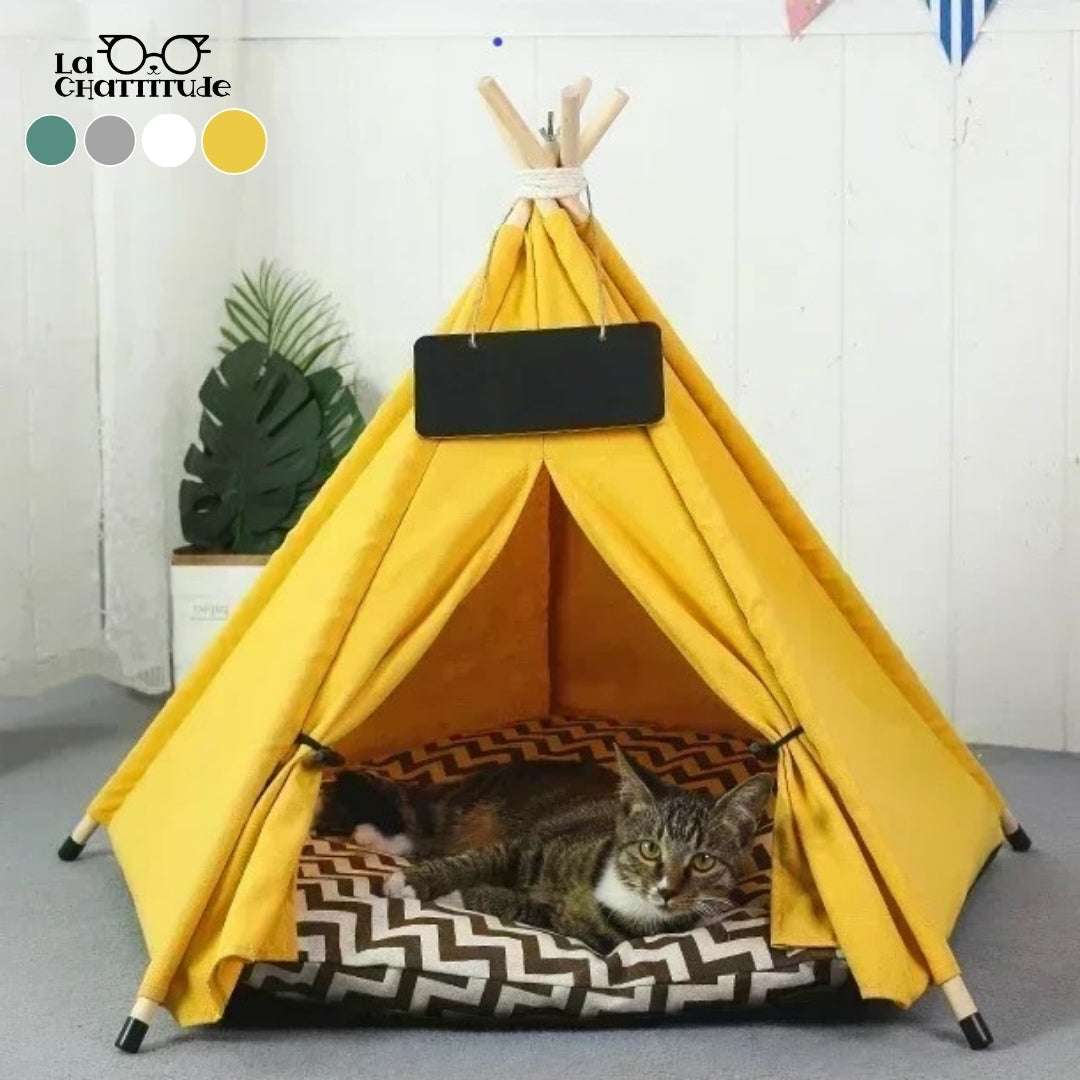 NICHE POUR CHAT - Coussin chat | Feline - Tipi™ - La Chattitude