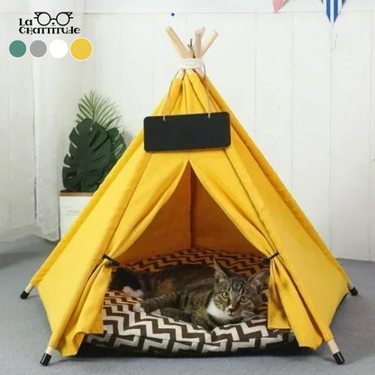 niche-pour-chat-coussin-chat-jaune-felinetipi