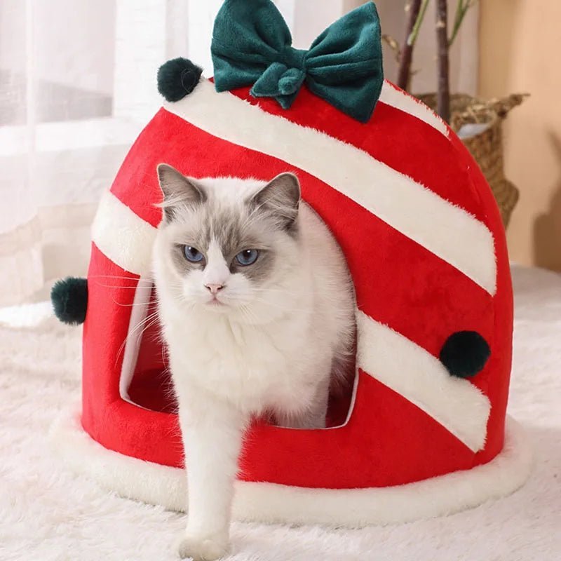 NICHE POUR CHAT - Maison pour chat | SantaGift™ - La Chattitude