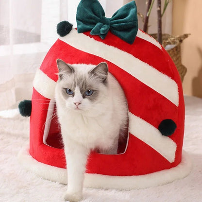 NICHE POUR CHAT - Maison pour chat | SantaGift™ - La Chattitude
