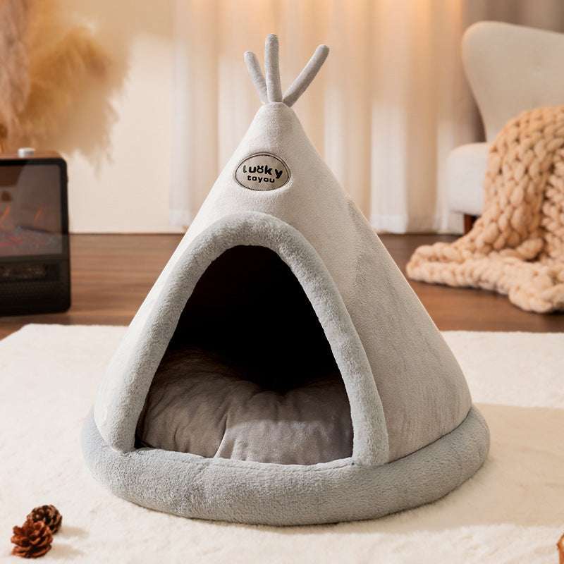 NICHE POUR CHAT - Panier Chat | Chalet - Douillet™ - La Chattitude