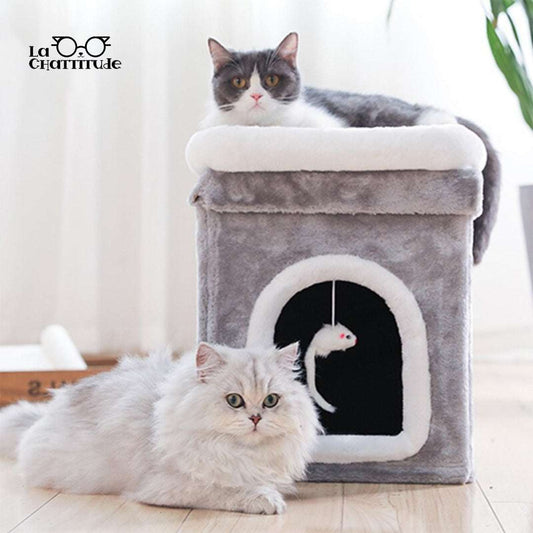PANIER CHAT - Multifonctionnel | Cozy - Castle™ - La Chattitude