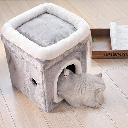 panier-chat-niche-pour-chat-divertissant-cozycastle