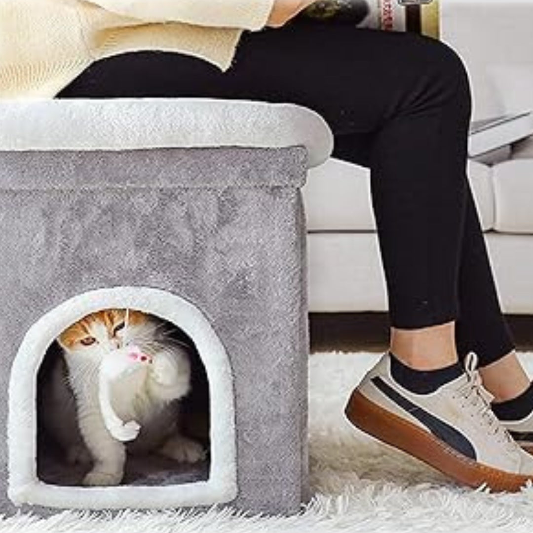 panier-chat-niche-pour-chat-polyvalent-cozycastle