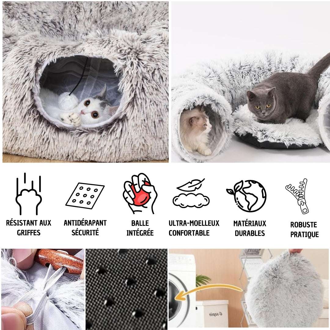 PANIER CHAT - Tunnel pour chat multifonction | Dream - Cave™ - La Chattitude