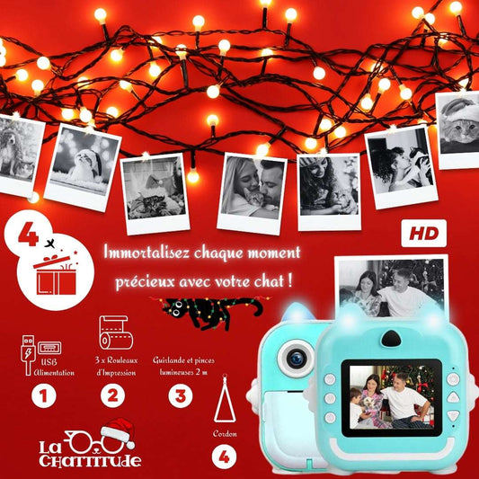 POLAROID CHATS - CADEAU DE NOËL| Print Camera - InstaPaws™ - La Chattitude