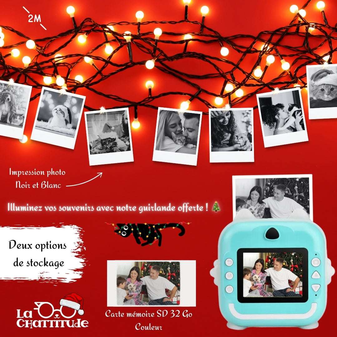 POLAROID CHATS - CADEAU DE NOËL| Print Camera - InstaPaws™ - La Chattitude