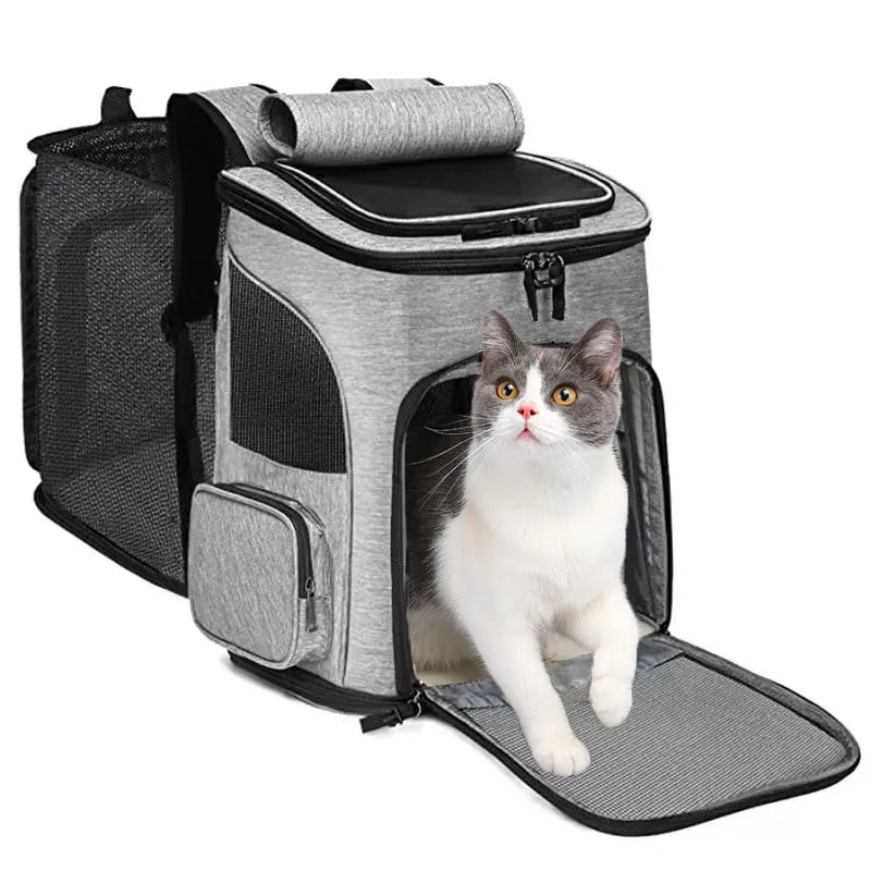SAC DE TRANSPORT POUR CHAT Extensible PUPPY-OUT™ – La Chattitude