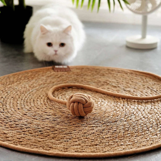 Tapis en Osier pour chat - La Chattitude